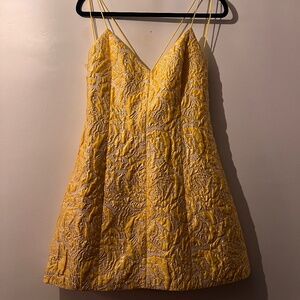 Alice + Olivia Tayla Structured Jacquard Mini Dress - size 10